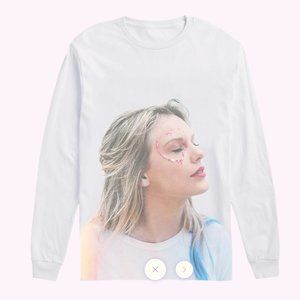 Taylor Swift -Lover WHITE LONG SLEEVE TEE